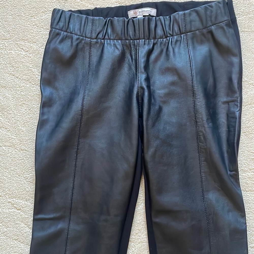 BCBGeneration leather front leggings